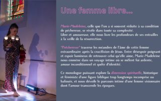 PrÊCHERESSE spectacle sur Marie-Madeleine / Myriam de Mandala / tournée des chapelles