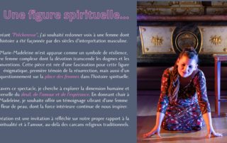 PrÊCHERESSE spectacle sur Marie-Madeleine / Myriam de Mandala / tournée des chapelles