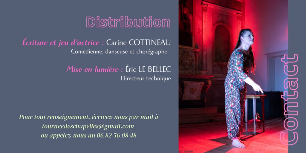 PrÊCHERESSE spectacle sur Marie-Madeleine / Myriam de Mandala / tournée des chapelles
